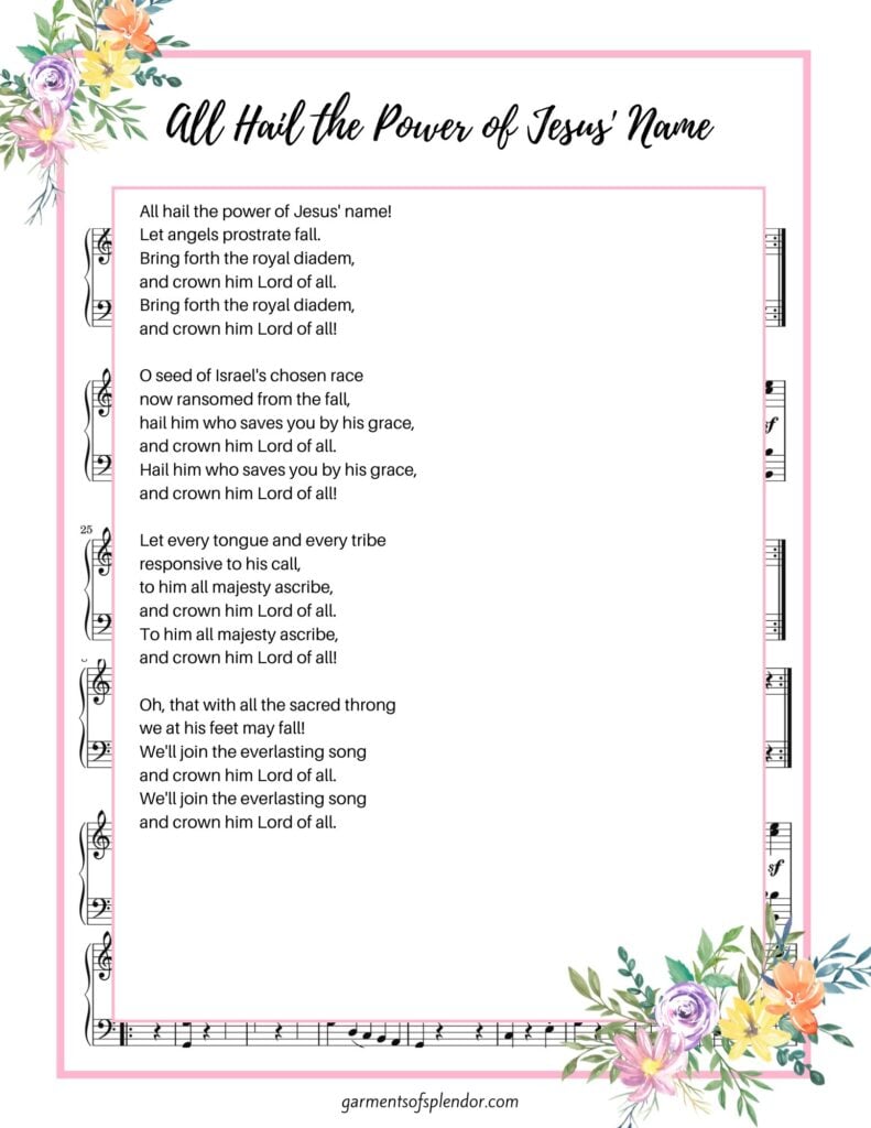 40 beautiful easter hymns (with free printable lyrics) -